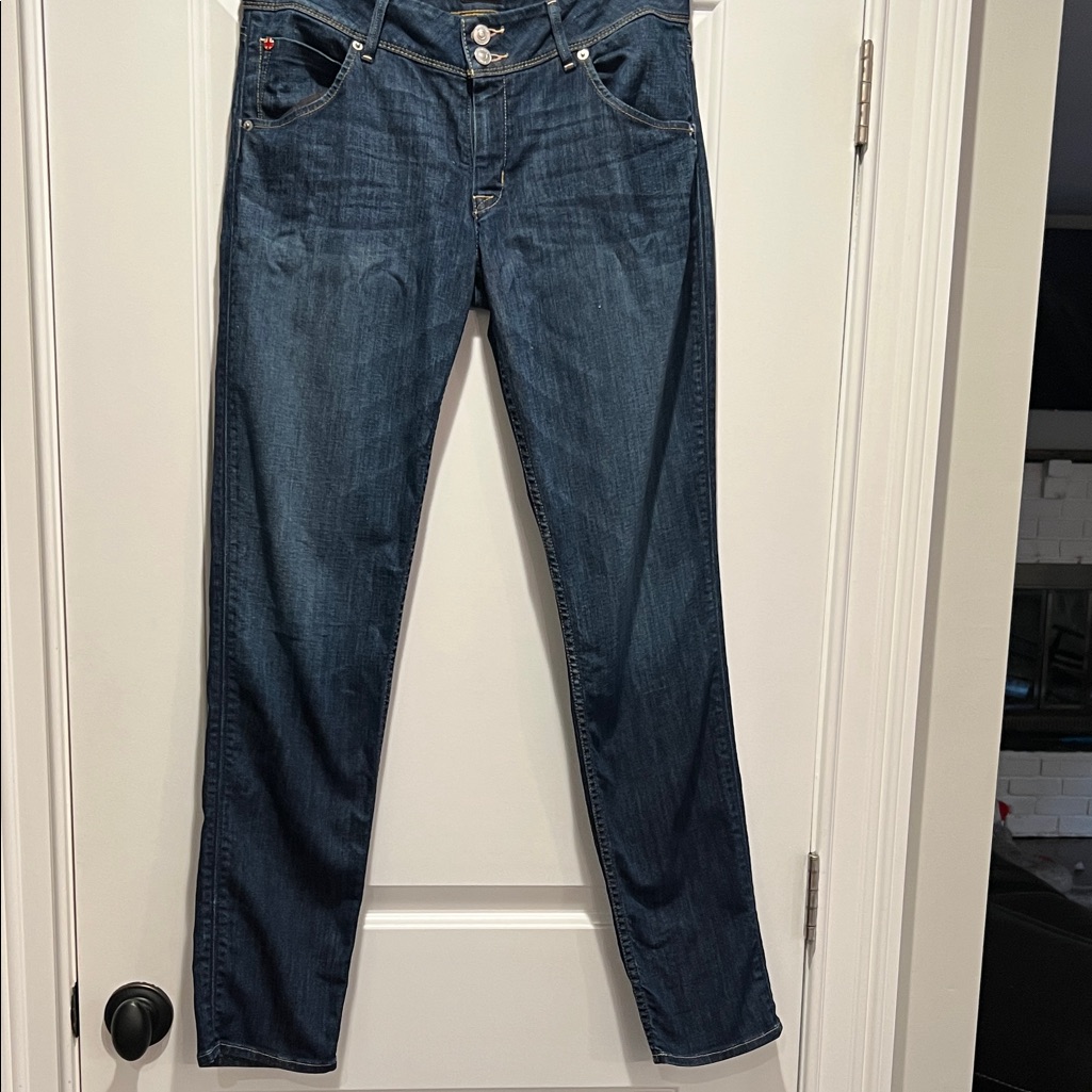 Hudson Jeans Dark Blue Straight Leg Denim